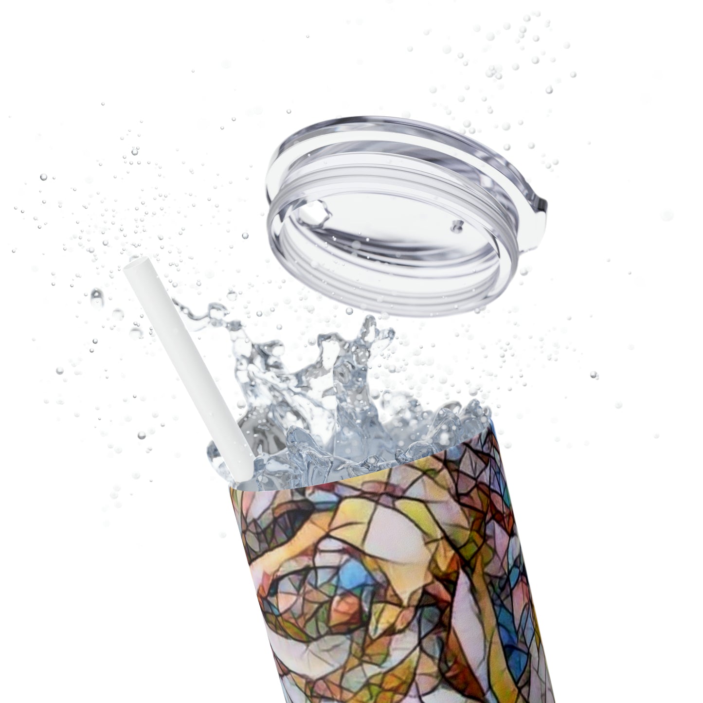 Skinny Tumbler with Straw, 20oz